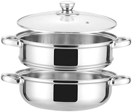 28CM Two-layer Soup Stock Pots With Steamer Stainless Steel Layer Multi-purpose Multi-function Cooking Pot