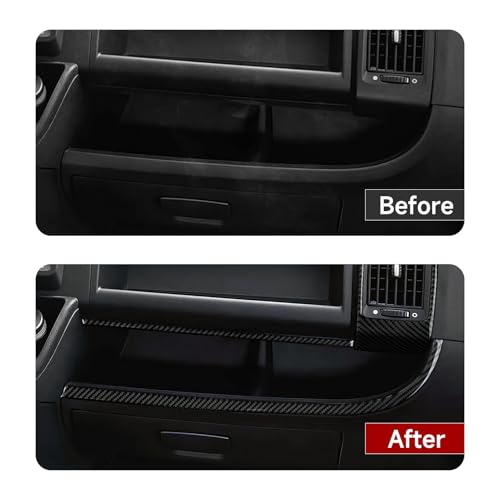 Image of Youtaiche Dashboard Instrument Panel Strip Decor Trim Interior Accessories for Dodge RAM Promaster 1500 2500 3500 2014-2021 /2007-2023 Fiat Ducato, Citroen Jumper, Peugeot Boxer Carbon Fiber Stickers