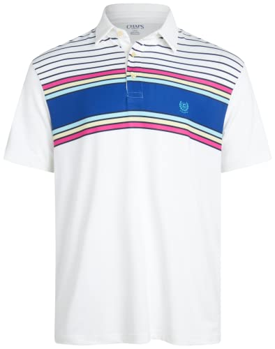 La Mejor Selección de Ferioni al mejor precio. 35 chaps Polo de golf para hombre, de manga corta con 2 botones, de ajuste seco, de rendimiento ligero, para hombre (S-XXL), Blanco, Large