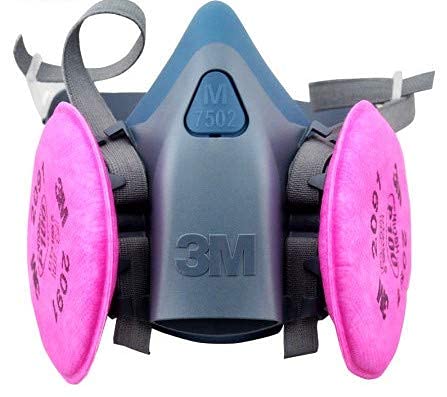 3M 7502 Half Facepiece - Silicon - Medium with 2091 P100 filter-image-18