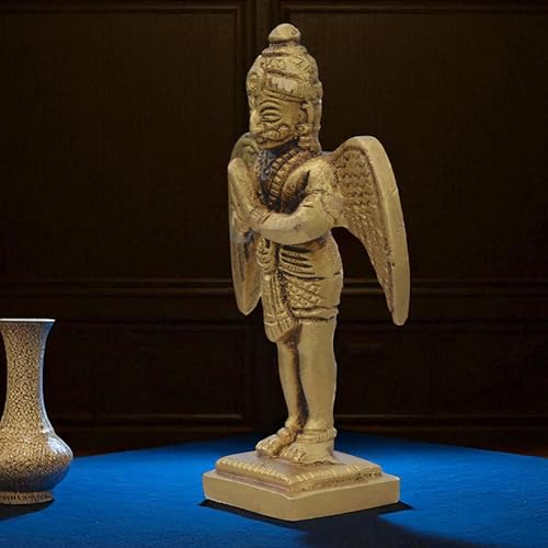 Estatua de Garuda de Latón Artesanal 3.25 pulg miniatura 4