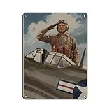 Militärposter im Vintage-Stil, 2. Weltkrieg, Retro-Poster, Metallblechschild, schicke Kunst, Retro, Eisenmalerei, Bar, Menschen, Höhle, Café, Familie, Garage, Poster, Wanddekoration, 30 x 40 cm