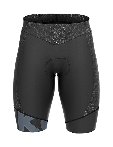 INBIKE Men's Padded Cycling Shorts High Elastic Wrinkle Resistant Breathable Cycling Tights X-Large Gray