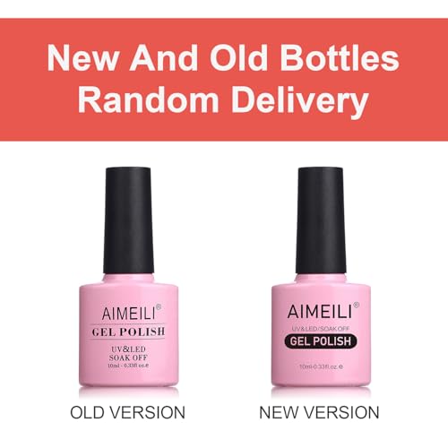 AIMEILI UV LED Gellack ablösbarer Gel Nagellack Gel Polish - Nude Soft Pink (036) 10ml