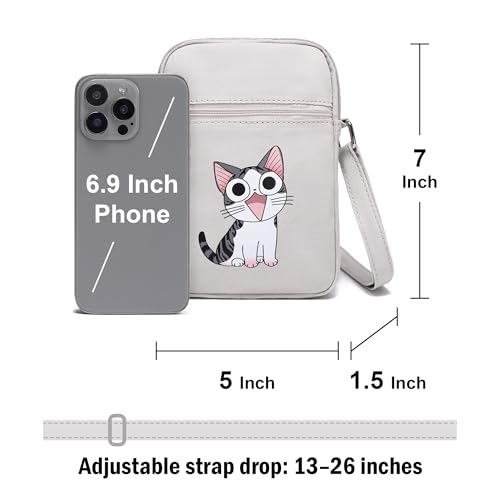 Image of AOCINA Small Wallet Purse Canvas Mini Purse Crossbody Phone Purse Bag for Girls Teens Boys Women