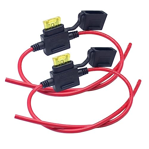 Portafusibles para coche impermeable en rutas 4x4 y acampadas con cable de 12AWG y fusible 40A