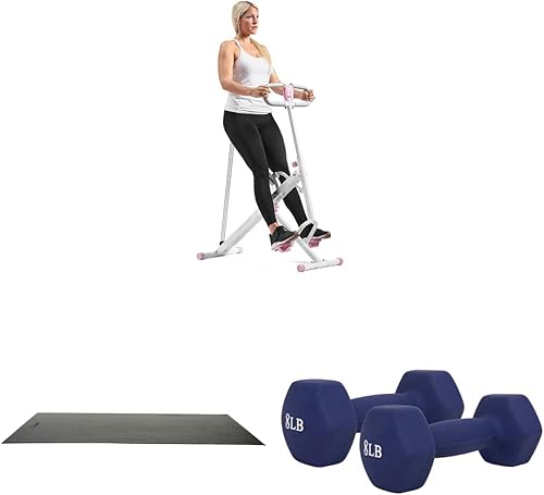Sunny Health Fitness Upright Row-N-Ride Ejercitador en rosa P2100