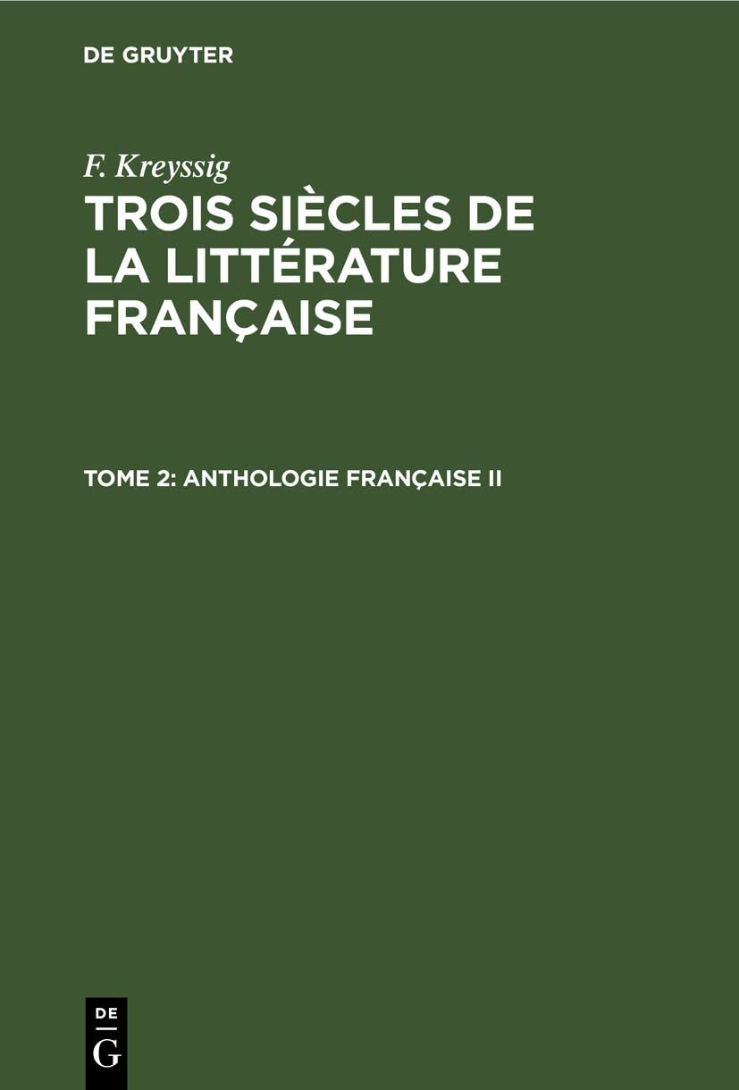 Anthologie française II