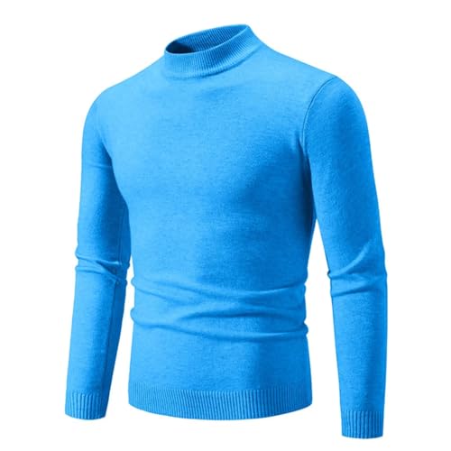 Mens Casual Solid Color Knit Warm All Season Sweater3