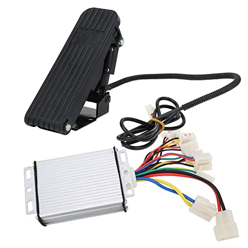 DERCLIVE Controlador de escova de 48V 1000 W com pedal para triciclo elétrico de motocicleta 0 Péda