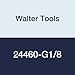 Walter Tools 24460-G1/8 Paradur HSS Machine Tap, Uncoated, 7 mm Shank Diameter, 20 mm Cutting Length, 90 mm Overall Length, G1/8 Cutting Diameter