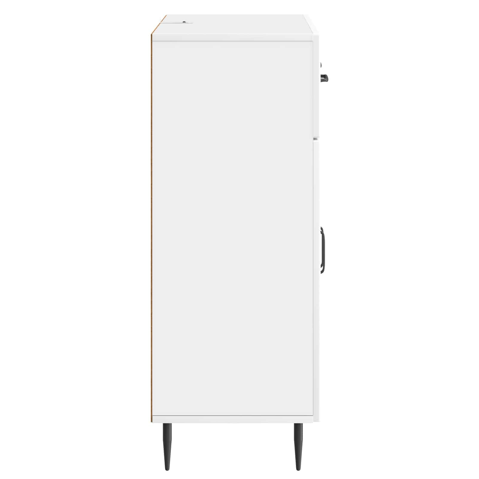 Credenza bianca lucida, 64 x 34,5 x 89,5 cm, comò