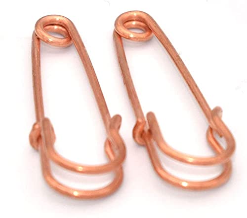 Rose Gold Safety Pins Brooch Decorative Charms for Jewelry Kilt Knitted Fasteners Used in Clothes Hats Skirts Dresses 20 PCS 40 mm