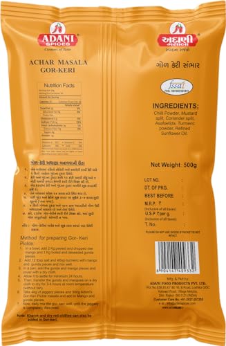 Image of Adani Spices Gor Keri Pickle masala | Sweet Mango Pickle masala |500 g