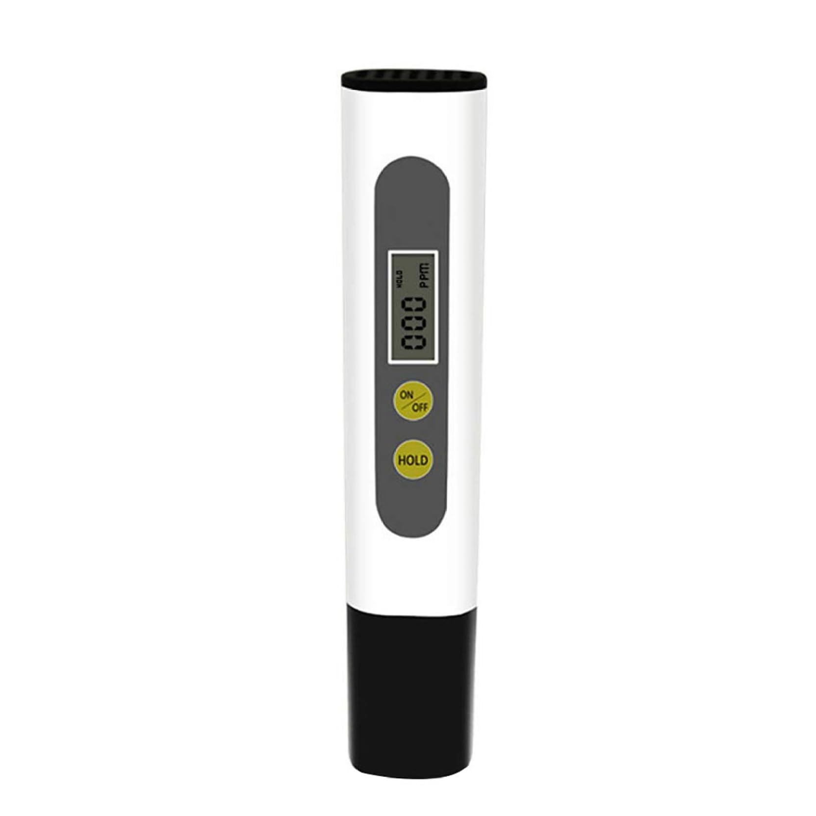 KUYYFDS TDS Meter Portable Water Quality Tester LCD Display Testing Pen with Two Keys Drinking Water Test Meter Water Testing Kits for Drinking Water Black & White