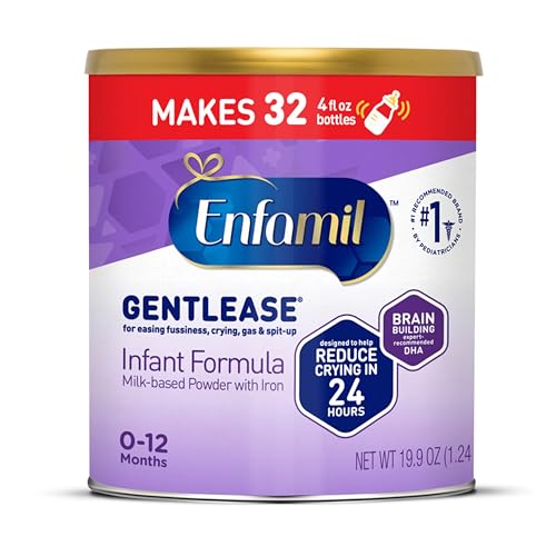 Enfamil Gentlease Easy to Digest Baby Formula, Brain Supporting DHA, for easing Fussiness, Gas, Crying and Spit-up, 19.9 Oz Can