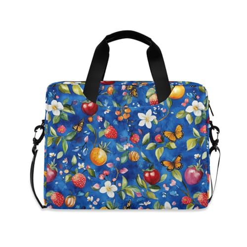 Funda para Laptop 15.6 pulgadas con asa y correa azul miniatura 1