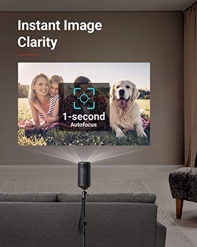 Compact Wi-Fi Mini Projector with 200 ANSI Lumens and 8W Speaker for Outdoor Use