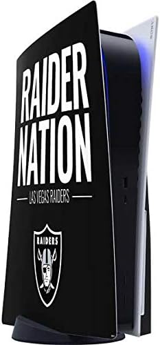Skinit Decal Gaming Skin Compatible with PS5 Console - Officially Licensed NFL Las Vegas Raiders Team Motto Design