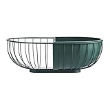 YLiansong-home Porte-Fruits pour la Cuisine Display Basket Stockage décoratif pour la Cuisine et Salle de séjour Panier de Fruits en métal Bol à Fruits Tableau décor (Color : Green, Size : Medium)