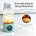 Allbean Portable Bottle Warmer -Dual Heating Modes for Breast Milk & Water, Milk Warmer for Baby with Fast Heating,17 Ounces Capacity Suitable for Baby Outdoor, Car, and Airplane Travel Bottle Warmer