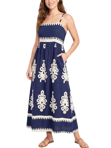 Image of Women's Classy Sleeveless Lemon Print Maxi RIC Rac Dress
