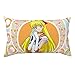 Sailor Moon poszewka na poduszkę, bawełniana i lniana poszewka na poduszkę, kwadratowa poszewka na sofę, 50 x 91 cm
