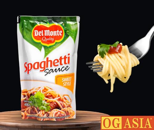 DEL MONTE Spaghetti Sauce Sweet – Philippinen Style – Süß Würzige Tomaten Sauce für Nudel Gerichte – OG ASIA – 400g Packung
