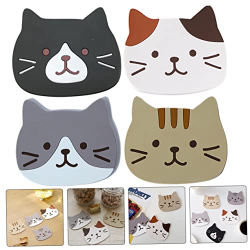 Dessous de verre PVC chat antidérapant protège table des taches - 6