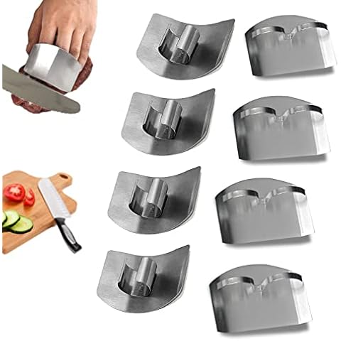 Protector de Dedos Acero Inoxidable, 8 Pcs Cover