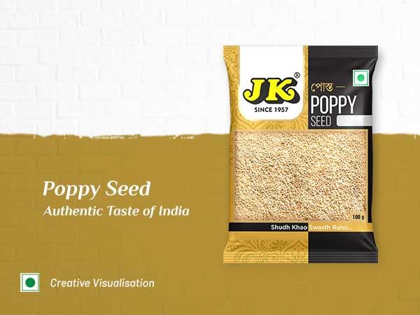 Image of JK Poppy Seeds, 500g | Indian Posto Dana |পোস্ত | Khus Khus Posto | Whole Khus Khus | Posto Dana | Khas Khas | 100% Pure (Pack of 1)