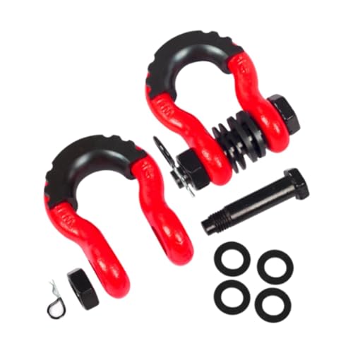MagiDeal 2 Pieces D Ring Shackle Rugged Universal Heavy Duty Tow Shackle Off Road Towing Accessories for Tow Strap Winch ATV UTV
