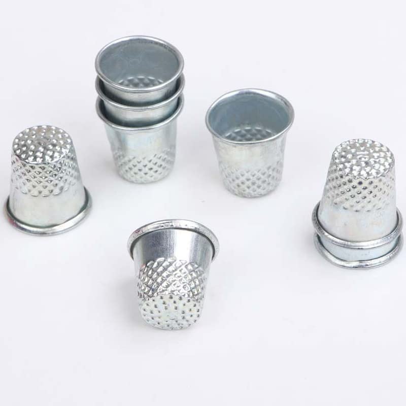 5pieces Hand DIY silver metal thimble sewing accessories for finger pressing protection