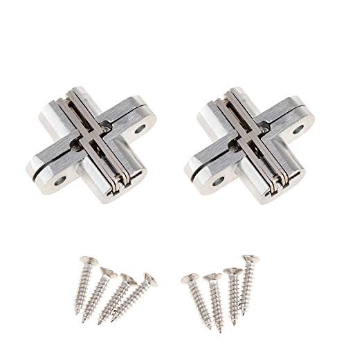 Her Kindness Bisagra Ocultada Aleación de Zinc Plegable Bisagras para Puerta Plegable Muebles