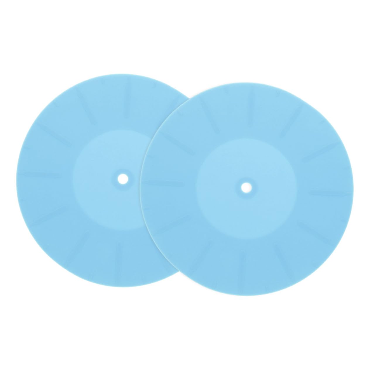 BESTonZON Vinyl Record Player Accessories 2pcs Silicone Mats Anti- -absorbing Properties