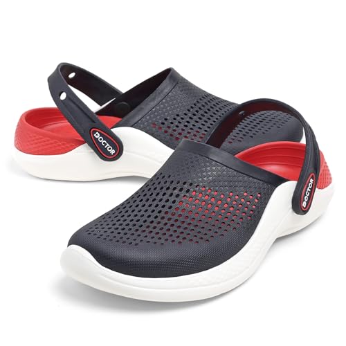 Image of Men EVA Clogs with Adjustable Back Strap | Lightweight Cushioned Footbed | Anti-Slip Sole | Everyday Wear Indoor & Outdoor Sandals for Men