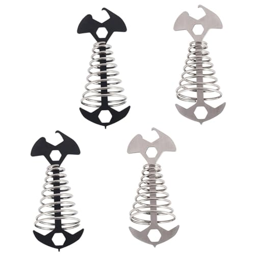 TOYANDONA 4stücke Fischmuster-bodennagelhaken Campingzeltnagel Zeltnagel Bodennagelpfähle Langlebiger Zeltnagel Für Outdoor-aktivitäten Robust Und Leicht Zu Verwenden