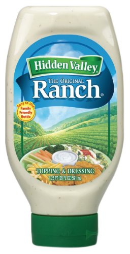 Hidden Valley Ranch, Dressing & Topping, Original, Botellas fáciles de apretar de 20 onzas (paquete de 3)
