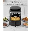 Steam Air Fryer, Self Cleaning Smart Air Fryers, with Visible Window, 1700W High Power Airfryer, 7.5 QT for Family of 4-6, Whisper Quiet Technology, 12-in-1Presets, Dishwasher Safe Non Stick Basket