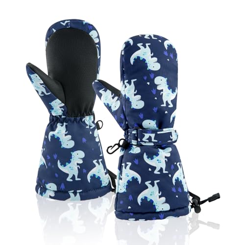 Image of BAVST Winter Kids Waterproof Gloves for Boys Girls Snow Ski Toddler Baby Mittens Outdoor for Infant Teens 1-5T