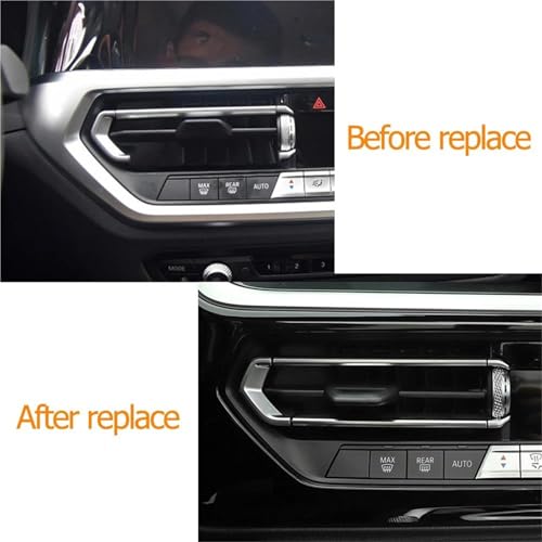 Grille de ventilation centrale BMW orientable pour climatisation fluide - 4