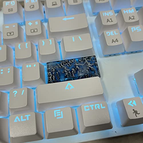 Image of Custom Keycap Enter Keycap Blue Valley Keycap Mechanical Keyboard Keycap DIY Keycap for MX Mechanical Keyboard Unique Gifts for Friend
