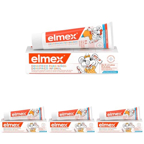 Elmex - Dentifricio per Bambini 50ml (Consegna in 48 Ore), Dentifricio per Denti da Latte, Protezione contro la Carie dei Bambini, Formula Delicata per la Protezione dei Denti da Latte