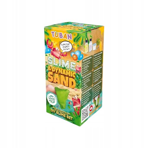 TUBAN DIY Slime & Dynamischer Sand Set – Für Kinder – Kleber Aktivator Dynamischer Sand Spatel Behälter – Für Mädchen und Jungen