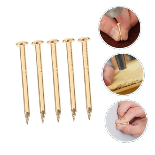 200 clavos de cobre para proyectos, clavos de latón para muebles, clavos de cobre para reparación y manualidades miniatura 3