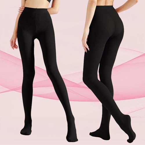 Image of Weziarer Women's Opaque Tights,70D Soft Solid Color Control Tights for Women,High Waist Womens Footed Pantyhose Multicolor