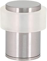 Vista 10 de Topes de puerta EVI Tope de puerta de acero inoxidable - Cierre de tornillo - Protector de goma negro - Tope de puerta de 0.94 x 0.83 pulgadas