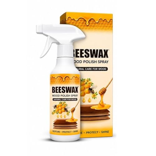 Beeswax Furniture Polish Spray | Natural Wood Polish & Cleaner | Restores Shine & Protects Wooden Furniture, Tables, Chairs, Doors, Cabinets & Wood Surfaces (PACK OF 3)