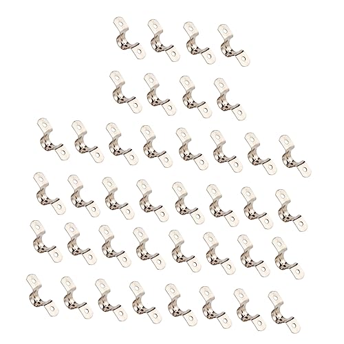 HOLIDYOYO Heavy Duty 66 Pcs U-tube Clamp Stainless Steel Tension Clip Tube Straps for Pipe Fixation Cable Laying