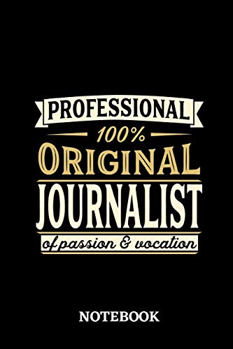Professional Original Journalist Notebook of Passion and Vocation: 6x9 inches - 110 lined pages • Perfect Office Job Utility • Gift, Present Idea image 3